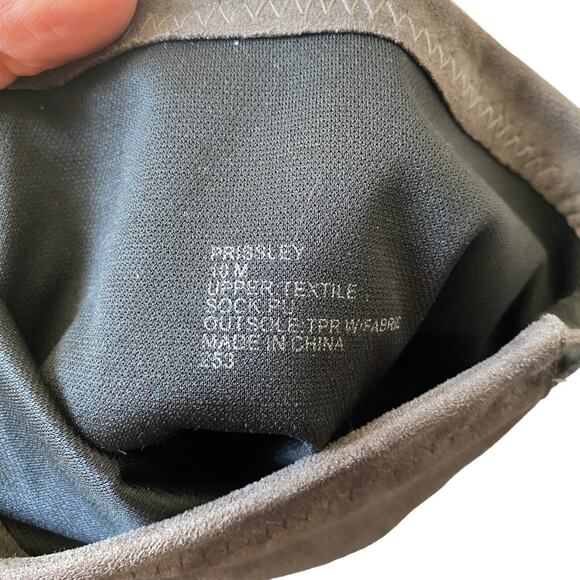 Madden Girl Prissley Over-the-Knee Boots Gray Faux Suede Stacked Heel Sz 10 - Picture 4 of 6